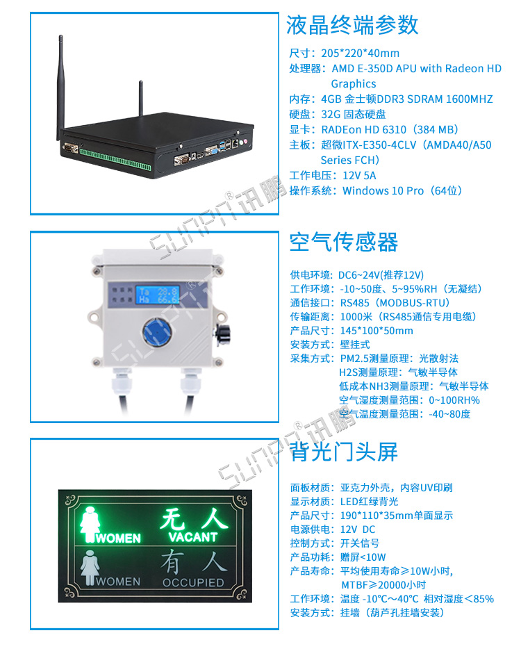 智慧公廁系統硬件 智慧公廁系統硬件