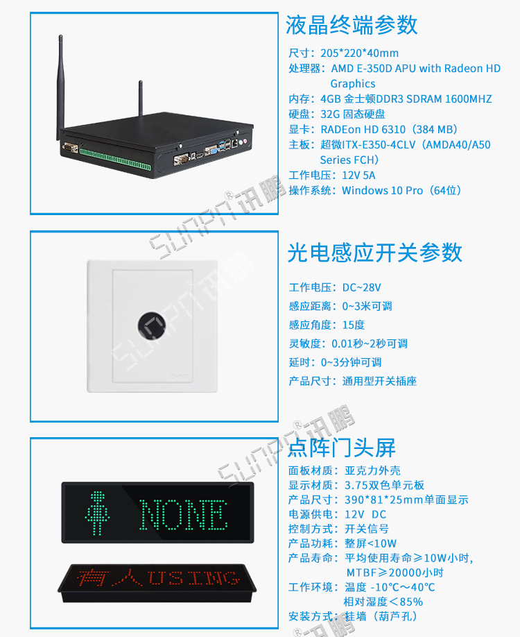 廁所使用狀態(tài)顯示看板配套硬件 廁所使用狀態(tài)顯示看板配套硬件