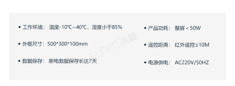PLC通訊顯示屏產(chǎn)品參數(shù)