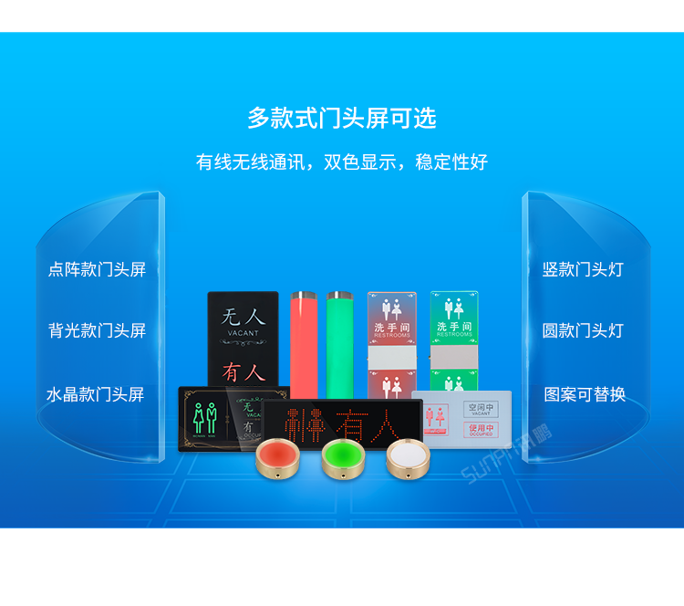 智慧廁所-門頭屏展示